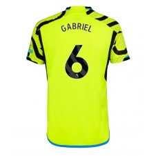 Arsenal Gabriel Magalhaes #6 Bortedrakt 2023-24 Kortermet